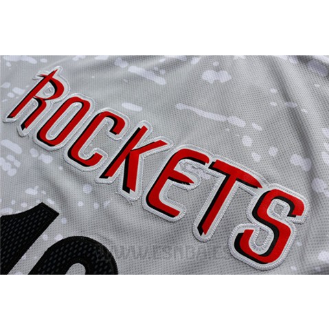 Camiseta Luces De La Ciudad Houston Rockets James Harden #13 Gris